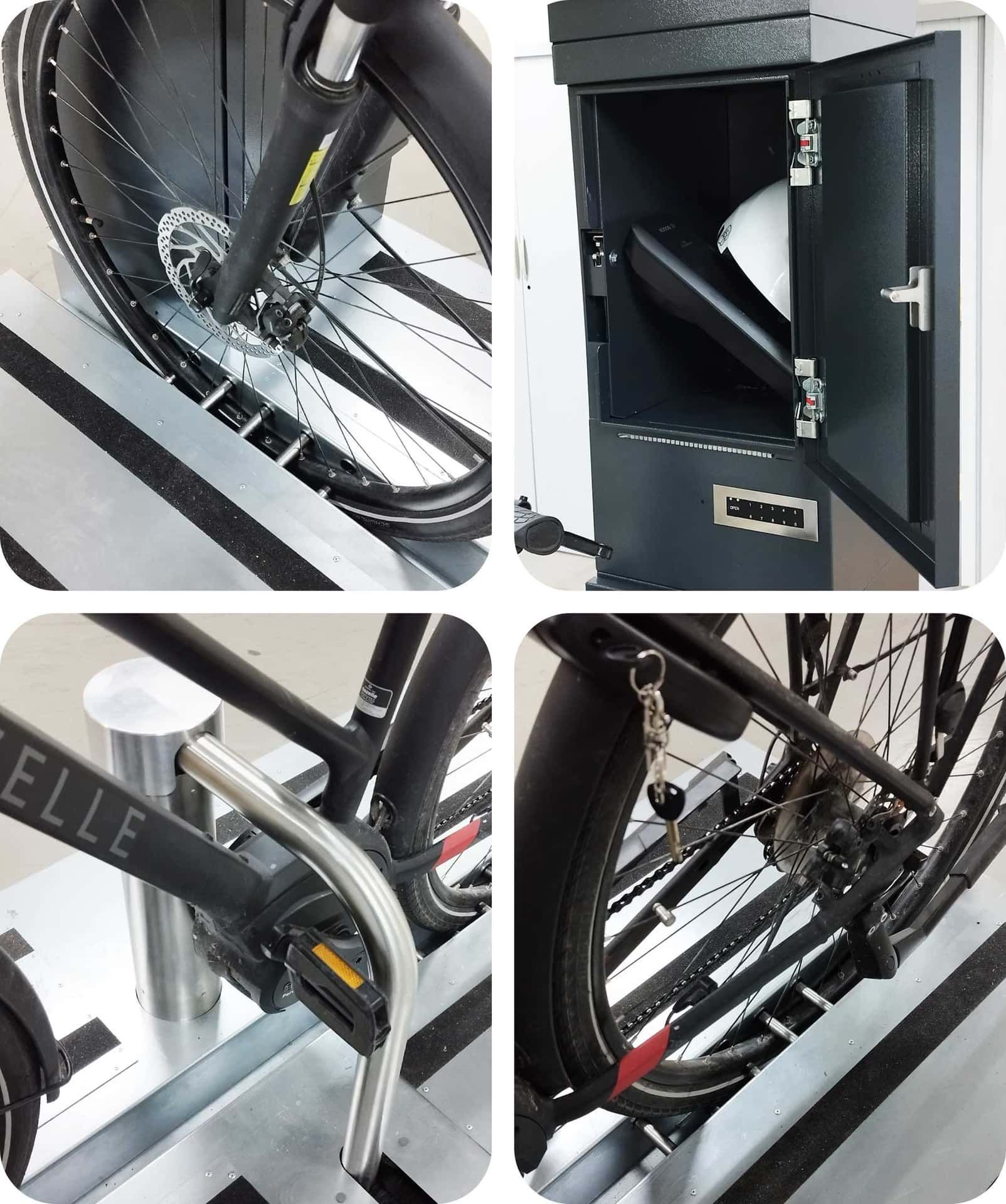 KeepMyBike sécurise le cadre et les roues simultanément sans abimer le vélo